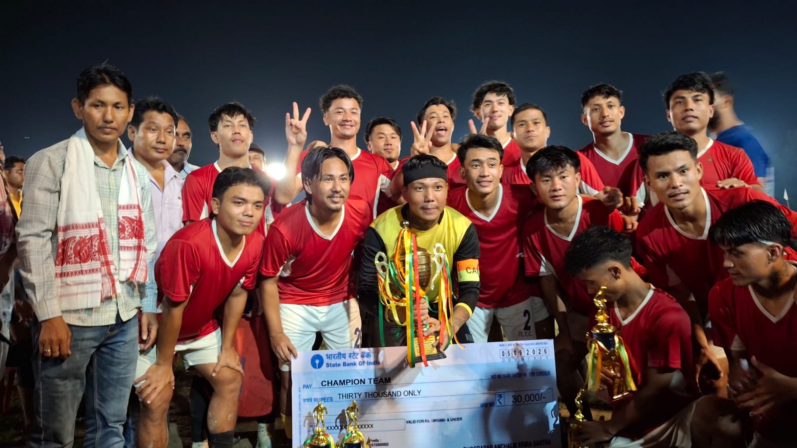 ঘগ্রাপাৰৰ ৰেজেক আলী সোঁৱৰণী ফুটবলত ৰঙিয়া টাউন ক্লাৱৰ চেম্পিয়নৰ খিতাপ