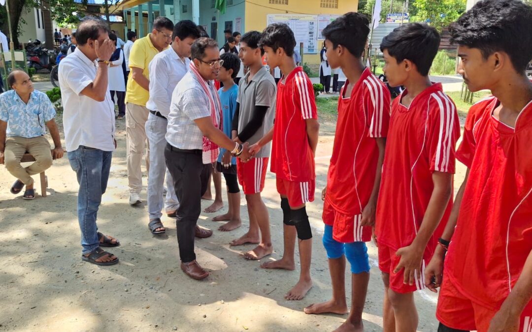 “আন্তঃ বিদ্যালয় ভলীবল প্ৰতিযোগিতা” আৰম্ভ